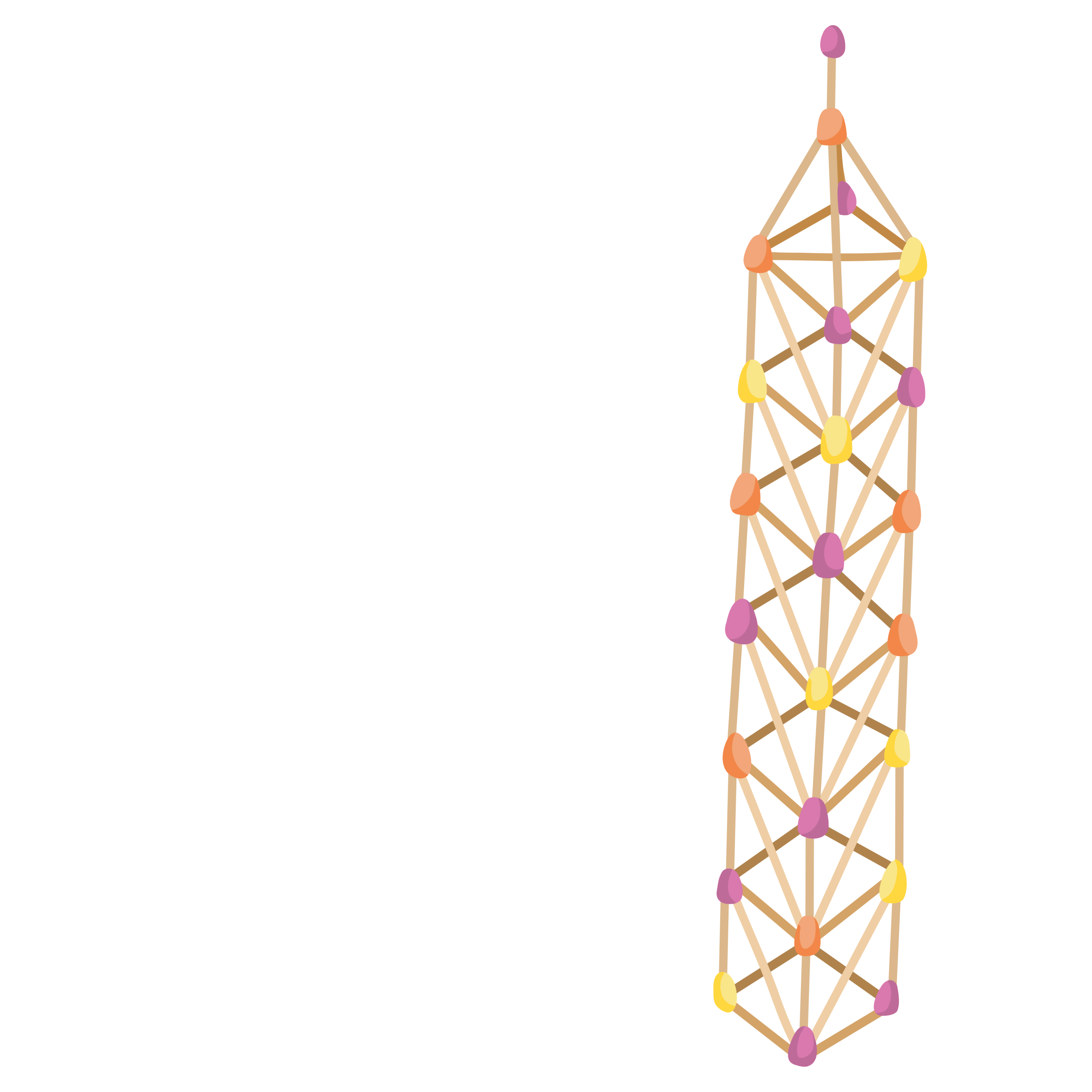 Moje věž ze špejlí